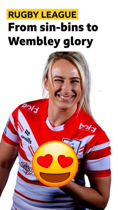 Jodie Cunningham smiles at camera
