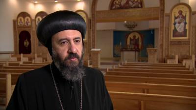 Bishop Angaelos in a church