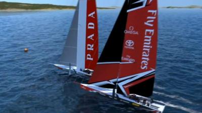 Emirates Team NZ unveil the design for boats in the 2021 America's Cup