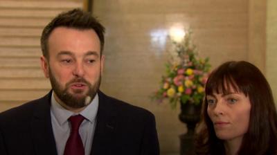 Colum Eastwood and Nicola Mallon