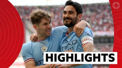 Ilkay Gundogan and John Stones celebrating