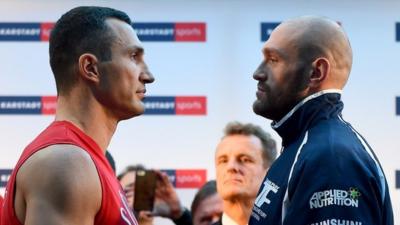 Tyson Fury and Wladimir Klitchko