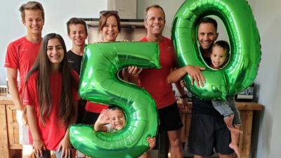 Caleb Bishop, 4, completes 50th parkrun