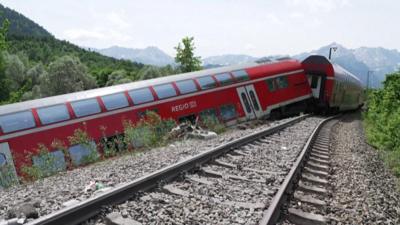 Train derailed in Bavaria