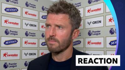 Michael Carrick during his post-match interview