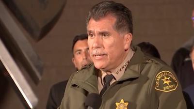 LA County Sheriff Robert Luna speaks at press conference