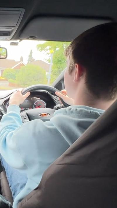 Alex is learning to drive.