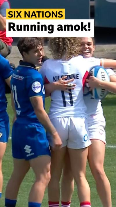 Ellie Kildunne and Helena Rowland
