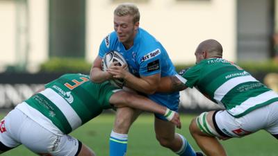 Stuart Olding in action for Ulster against Treviso