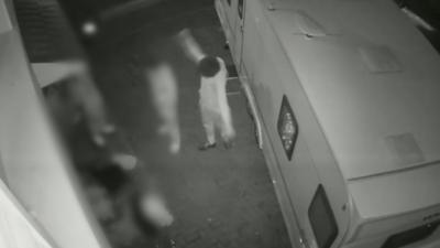 A still from the CCTV footage