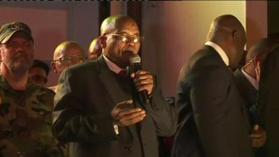 Jacob Zuma addresses the crowd