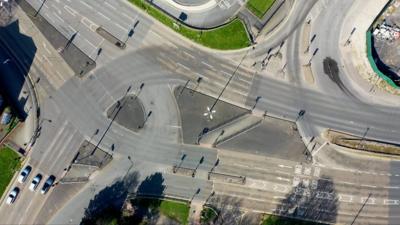 Roads in Derby during lockdown