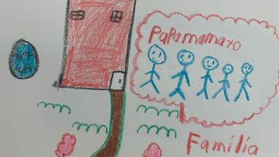 Child's drawing at US border facility