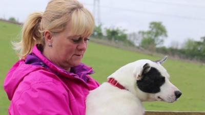 Carol Green with her dog