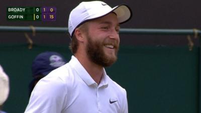 Liam Broady sees the funny side