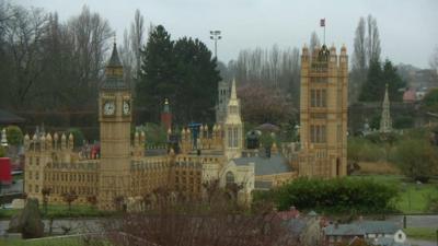 Scale model of Houses of Parliament