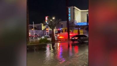 Rain in Las Vegas