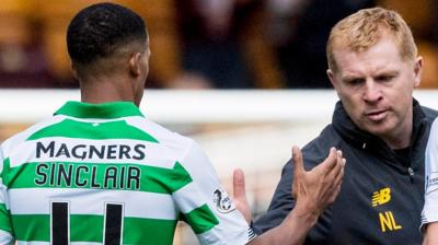 Scott Sinclair and Neil Lennon