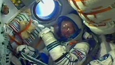 Tim Peake in Soyuz