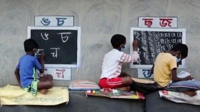 Children in the open-air school