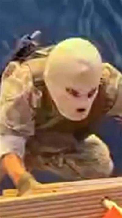 Iranian state broadcaster footage that it says shows soldiers climbing onto a cargo ship.