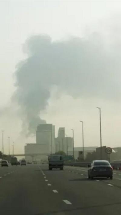 Smoke over Dubai