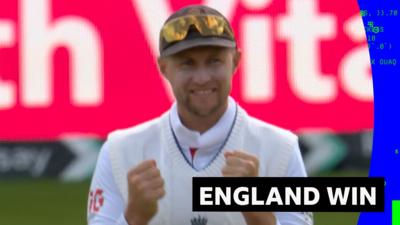 Joe Root after getting the win 
