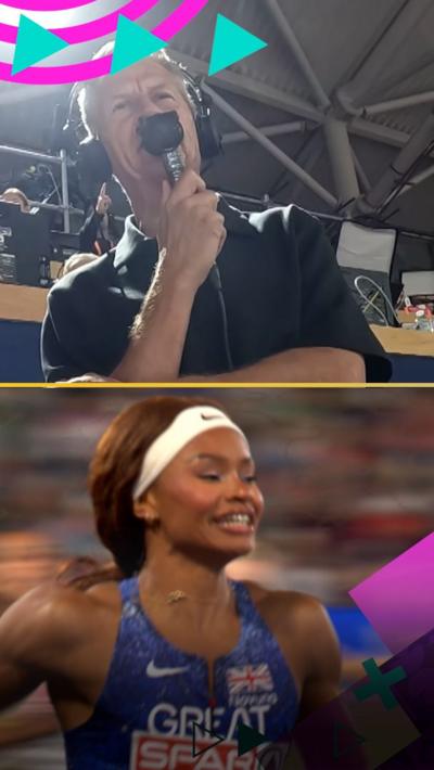 Steve Cram and Imani-Lara Lansiquot