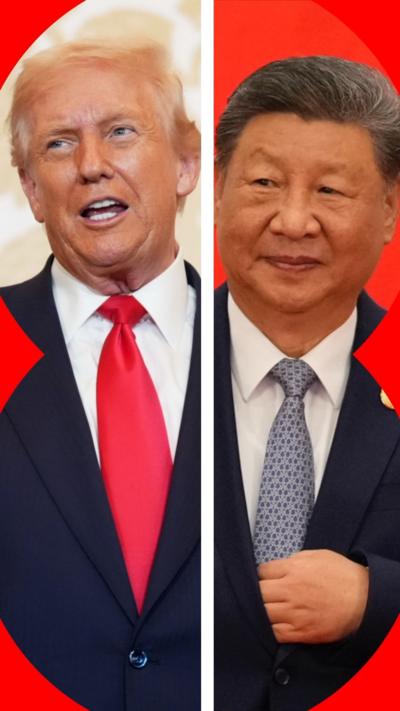 Donald Trump and Xi Jinping composite image