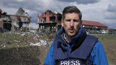 BBC reporter Dan Johnson