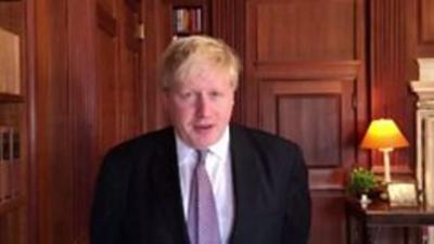 Foreign Secretary Boris Johnson