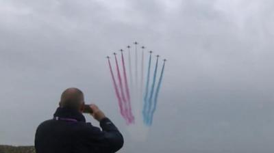 Red arrows