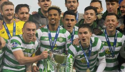 Celtic players react to League Cup triumph