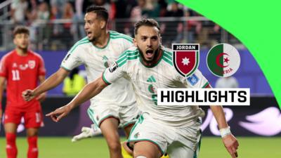 Amine Gouiri and Nadhir Benbouali celebrating the winner 