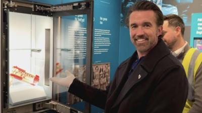 Rob Mac visited the new National Football Museum of Wales in Wrexham