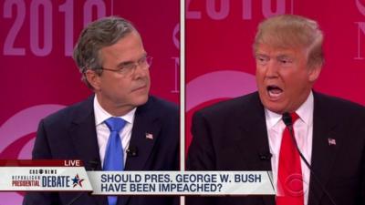 Jeb Bush and Donald Trump