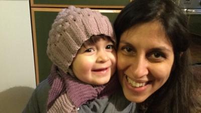 Nazanin Zaghari-Ratcliffe and her daughter Gabriella