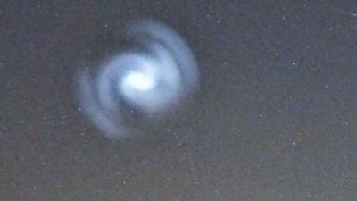 A spiral in the night sky