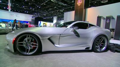 VLF Automotive's "super car" at the Detroit Auto Show