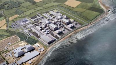 Artist's impression of Hinkley Point C