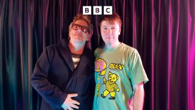 Renowned DJ and film score producer David Holmes with Phil Taggart.