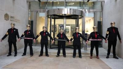 Stock exchange protesters