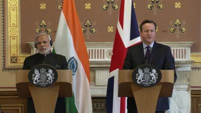 Modi and Cameron