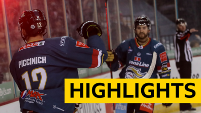 Belfast Giants celebrate a goal against Fife Flyers