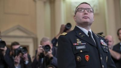 Lt Col Vindman during the hearing.