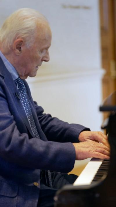 Sir Anthony Hopkins playing the piano