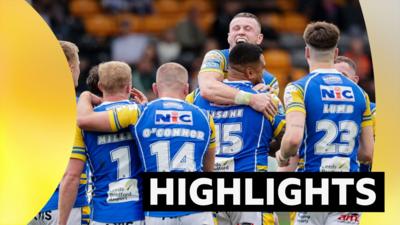 Leeds celebrate against Castleford