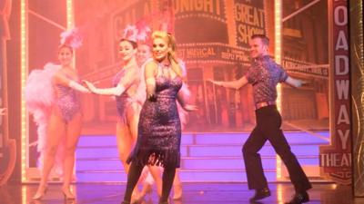 A song and dancer routine performed at Cromer Pier variety show