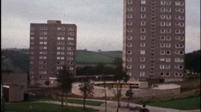 Two apartment blocks in Cumbernauld.