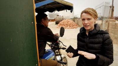 BBC correspondent Celia Hatton